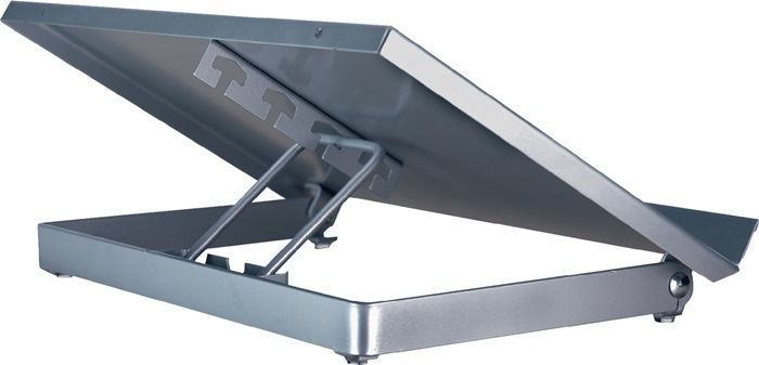 9000483280 - Detailbild_Konzepthalter B350xT247xH60mm MET silber verstellb.Sichtabstand