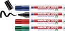 9000487626 - Detailbild_Permanentmarker-Set 3300 schwarz/rot/blau/grün Strich-B.1-5mm Keilspitze EDDING