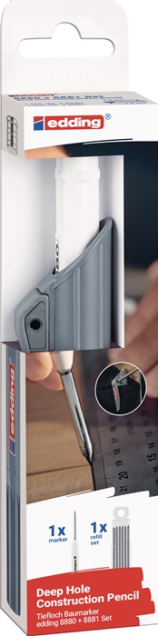 9000487691 - Detailbild_Tiefloch Baumarker-Set edding 8880 Graphit Strich-B.2,8mm EDDING