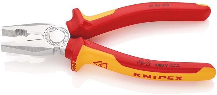 4000810237 - Detailbild_Kombizange L.200mm Mehrkomp.-Hüllen verchr.VDE KNIPEX