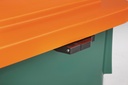 9000491220 - Detailbild3_Streugutbehälter L790xB605xH775mm 210l HD-PE grün/orange