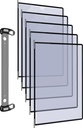 9000492060 - Detailbild4_Wandhalter 5 Sichttafeln PP schwarz m.Neodym-Magnetf.DIN A4 TARIFOLD