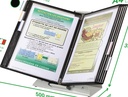9000492075 - Detailbild3_Tischständer PVC weiß 10 Sichttafeln A4 lackierter Metallständer TARIFOLD