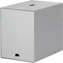 9000493435 - Detailbild_Schubladenbox 7 Schubl.m.versenkbarer Frontklappe grau H322xB250xT365mm DURABLE