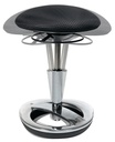 9103482820 - Detailbild2_Hocker m.Standfußring Polster schwarz Sitz-H.440-570mm TOPSTAR