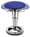9103482821 - Detailbild_Hocker m.Standfußring Polster blau Sitz-H.440-570mm TOPSTAR