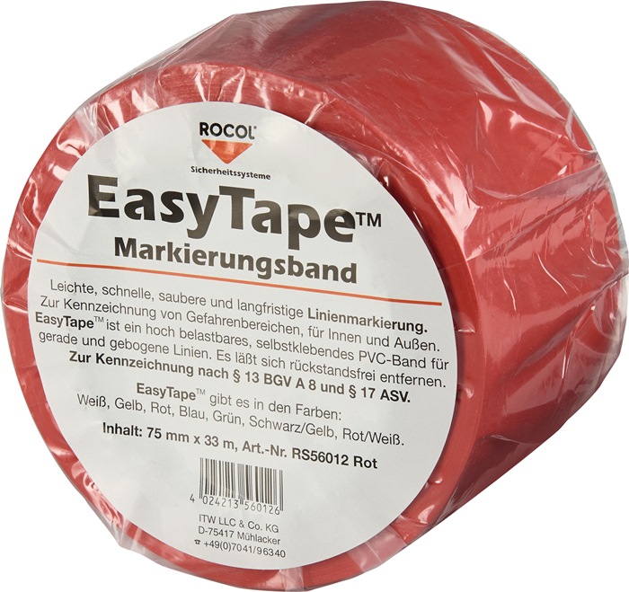 9190491489 - Detailbild_Bodenmarkierungsband Easy Tape PVC rot L.33m B.75mm Rl.ROCOL