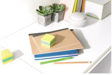 9199102258 - Detailbild_Post-it Haftnotizwürfel Mini 2051-L 51x40x51mm 400Bl. limone