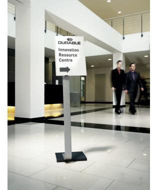 9199102943 - Detailbild_DURABLE Bodenständer INFO SIGN stand A3 481323 Aluminium