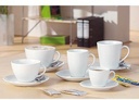 9199104922 - Detailbild_Esmeyer Cappuccinotasse Bistro 52 433-213 ws 6 St./Pack. +Untertasse