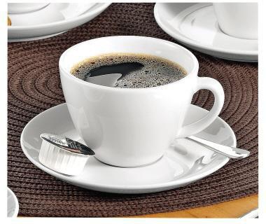 9199104940 - Detailbild_Esmeyer Kaffeetasse Bistro 433-255 Untertasse weiß 6 St./Pack.