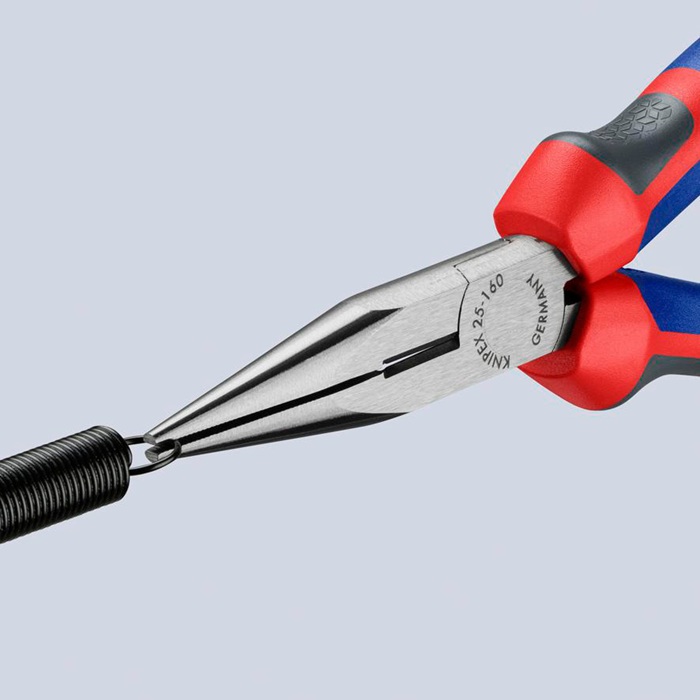 4000810318 - Detailbild_Flachrundzange L.160mm flach/rund ger.pol.Comfort-Griff KNIPEX