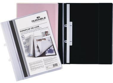 9199106514 - Detailbild_DURABLE Angebotshefter DURAPLUS de Luxe 258901 DIN A4 PP schwarz