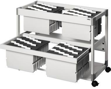 9199106556 - Detailbild_DURABLE Hängemappenwagen TROLLEY 200 MULTI DUO 379210 lichtgrau