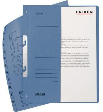 9199107037 - Detailbild_Falken Einhakhefter 80003999 DIN A4 halber Deckel kaufm. Heftung bl