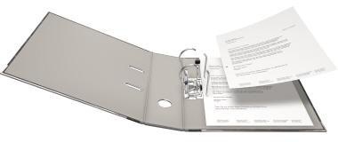 9199107083 - Detailbild_Falken Ordner S80 10311975 DIN A4 80mm RC Pappe grau