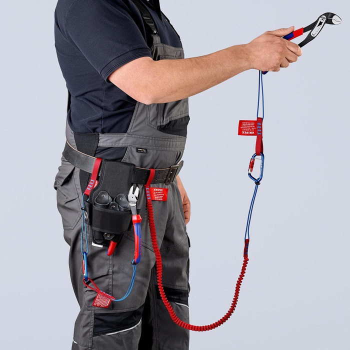 4000810334 - Detailbild5_Materialkarabiner L.81mm m.Schraubverschluss blau besch.KNIPEX