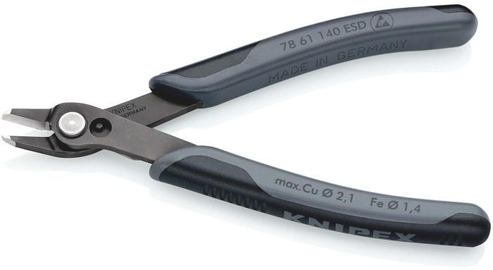 4000810336 - Detailbild_Elektronik-Seitenschneider Super-Knips® L.140mm Facette nein brün.KNIPEX