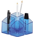 9199107334 - Detailbild_HAN Schreibtischköcher SCALA 17450-26 4Fächer transparent blau