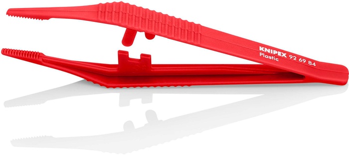 4000810353 - Detailbild2_Kunststoffpinzette L.130mm ger.Spitzenbreite 3,5mm KNIPEX