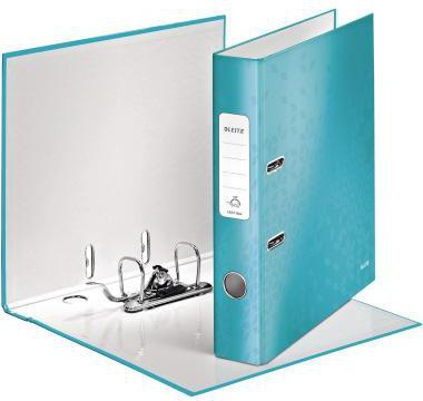 9199108071 - Detailbild_Leitz Ordner WOW 10060051 DIN A4 50mm Pappe eisblau