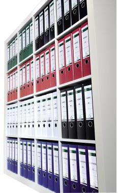 9199108116 - Detailbild_Leitz Ordneretikett 16870025 lang/breit Papier rot 75 St./Pack.