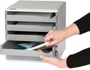 9199108283 - Detailbild_Leitz Schubladenbox 52800035 DIN A4 5Schubfächer lichtgr/bl