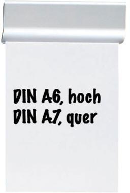 9199108455 - Detailbild_MAUL Papierklemmschiene 6246608 DIN A6 Aluminium matt silber