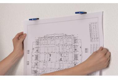 9199108457 - Detailbild_MAUL Planhalter S 6240035 1,2x4cm Kunststoff bl 10 St./Pack.