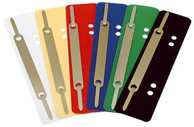 9199108889 - Detailbild_Soennecken Heftstreifen 3191 PP Metalldeckl. weiß 25 St./Pack.