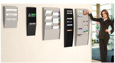 9199110370 - Detailbild_Paperflow Wand-Sortiertafel V 20F A4V2X10.01 DIN A4 schwarz