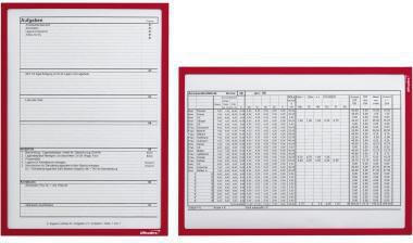 9199110576 - Detailbild2_Ultradex Infotasche 889005 DIN A4 magnetisch rot 5 St./Pack