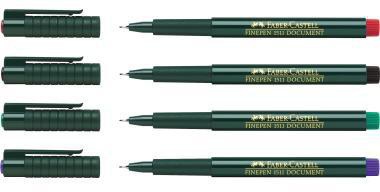 9199111018 - Detailbild_Faber-Castell Feinschreiber FINEPEN 151121 0,4mm rot