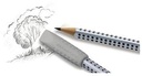 9199111075 - Detailbild_Faber-Castell Radierer Eraser CAP GRIP 2001 grau/weiß 2 St./Pack.