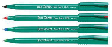 9199111385 - Detailbild_Pentel Tintenroller Ball R50-D 0,4mm Kappenmodell grün