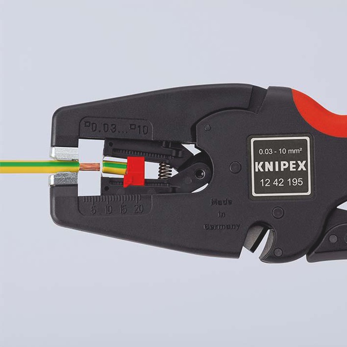 4000810428 - Detailbild_Automatikabisolierzange MultiStrip® 10 L.195mm 0,03-10 (AWG 32-7) mm² KNIPEX