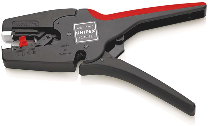 4000810428 - Detailbild2_Automatikabisolierzange MultiStrip® 10 L.195mm 0,03-10 (AWG 32-7) mm² KNIPEX