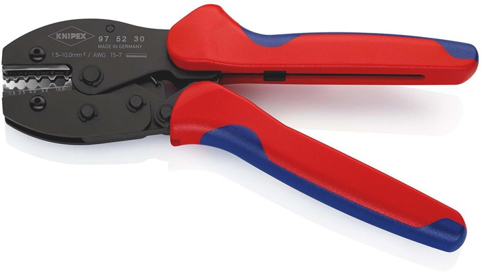 4000810430 - Detailbild_Crimpzange PreciForce® L.220mm 1,5-10 (AWG 15-11) mm² 477g KNIPEX