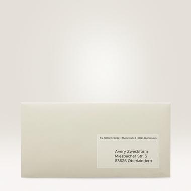 9199114558 - Detailbild_Avery Zweckform Adressetikett L4772-25 transparent 300 St./Pack.