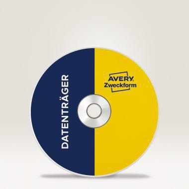 9199114577 - Detailbild_Avery Zweckform CD/DVD-Etikett L6015-25 matt weiß 50 St./Pack.