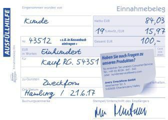 9199114592 - Detailbild_Avery Zweckform Einnahmebeleg 304 DIN A6 quer 50Blatt