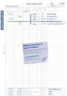 9199114675 - Detailbild_Avery Zweckform Kassenbuch 426 DIN A4 100Blatt