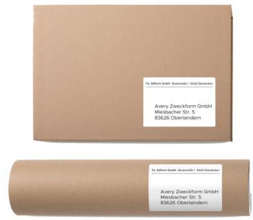 9199114821 - Detailbild_Avery Zweckform Universaletikett 3427 105x74mm weiß 800 St./Pack.