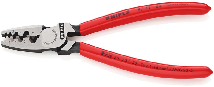 4000810445 - Detailbild3_Aderendhülsenzange L.180mm 0,25-16,0 (AWG 23-5) mm² pol.Ku.-Überzug KNIPEX