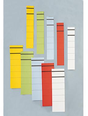 9199115336 - Detailbild_Ordneretikett schmal/lang sk Papier weiß 10 St./Pack.