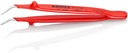 4000810473 - Detailbild_Präzisionspinzette L.150mm 45Grad gew.verchr.KNIPEX