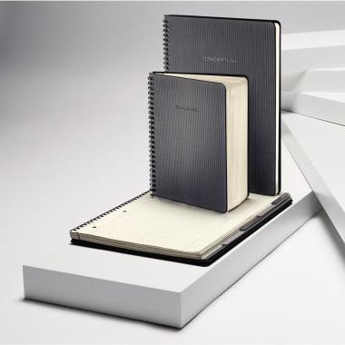 9199118283 - Detailbild2_SIGEL Collegeblock Conceptum CO822 Hardcover A5 kariert 80g sw