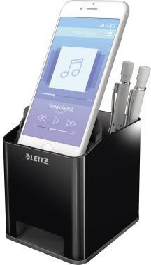 9199118753 - Detailbild_Leitz Stifteköcher Duo Colour 53630095 Sound schwarz
