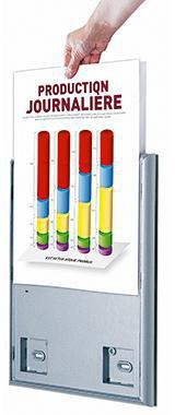 9199118919 - Detailbild3_Paperflow Infodisplay 4066X4.35 DIN A4 aluminium 4 St./Pack.