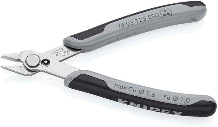 4000810509 - Detailbild_Elektronik-Seitenschneider Super-Knips® L.125mm Form 0 Facette nein pol.KNIPEX